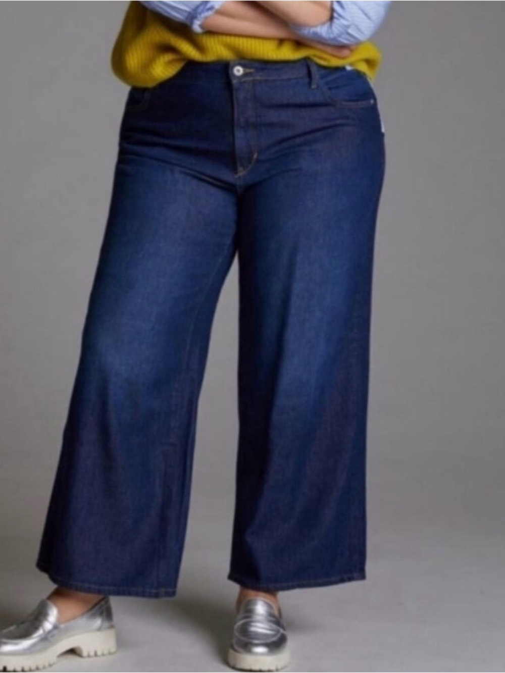 Pilcro by Anthropologie The Annie High-Rise Wide-Leg Jeans - Size 32